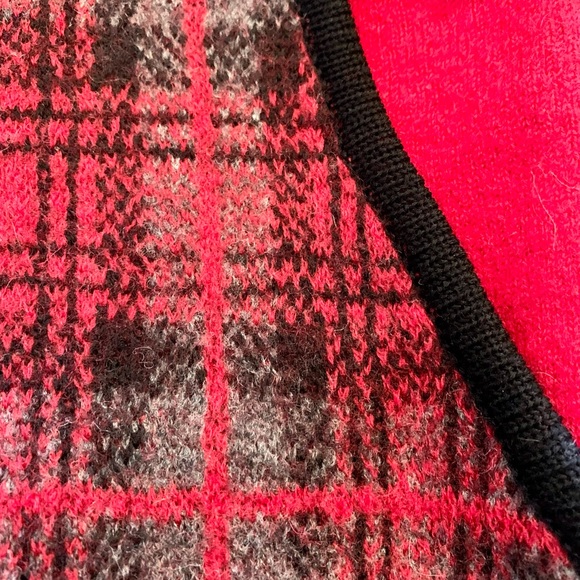 Women’s Plaid Wool Scottie Dog Vest Size Small Red Black - Picture 3 of 10